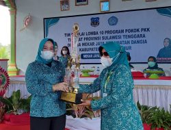 Berkat Kepemimpinan Diana Massi, TP-PKK Koltim Raih Juara