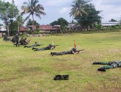 Demi Tingkatkan Kemampuan Prajurit, Kodim 1412/Kolaka Gelar Latihan Menembak Latbakjatri. TW IV TA.2021