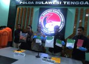 Polda Sultra Ungkap Jaringan Narkoba Lapas, Lima Pengedar Ditangkap dengan Barang Bukti 1,3 Kg Sabu