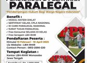 Ketua Umum KPK-TIPIKOR Siap Kirim Peserta Diklat Paralegal Nasional di Wonosobo Jawa Tengah